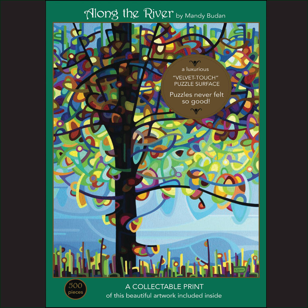 Along the River; 500-Piece "Velvet-Touch" Jigsaw Puzzle