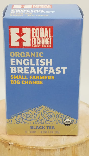 English Breakfast Tea, Organic, Fair Trade.