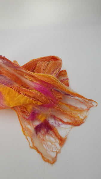 Sunset Felted Lace Scarf