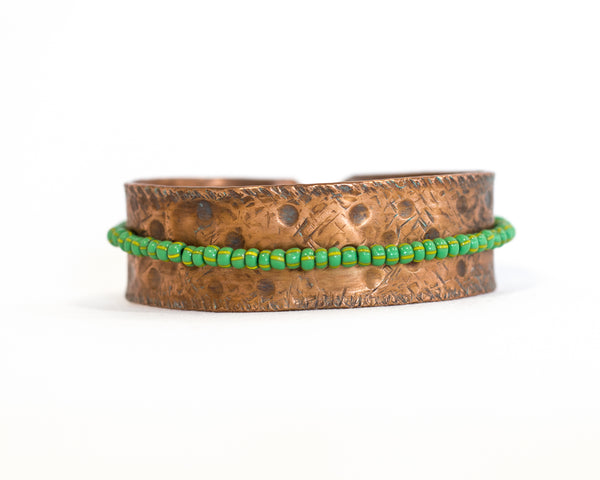 Patterned Copper Bracelet
