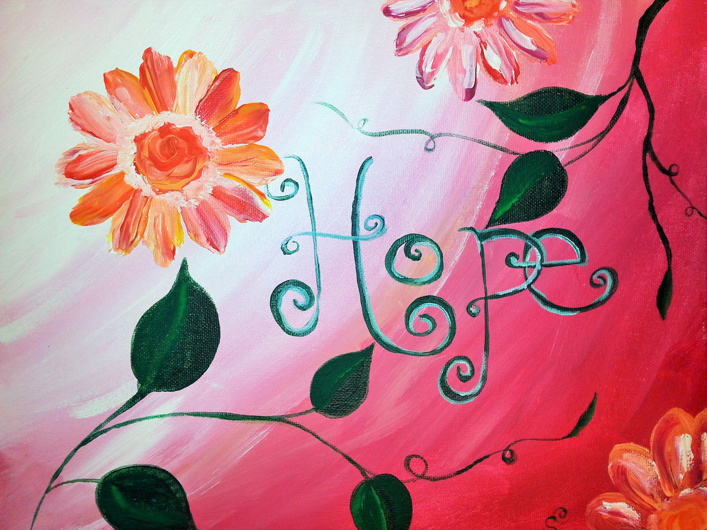 Acrylic on Canvas Painting Party: Hope 2021