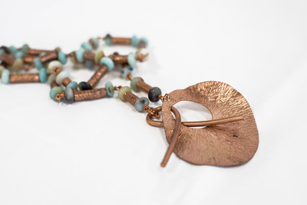 Stone and Copper Necklace