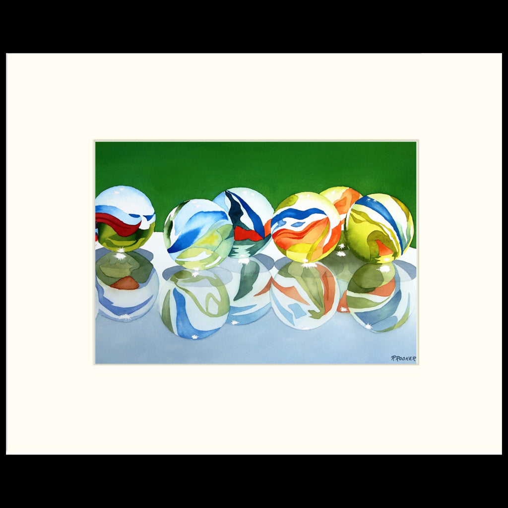 Marbles on Glass