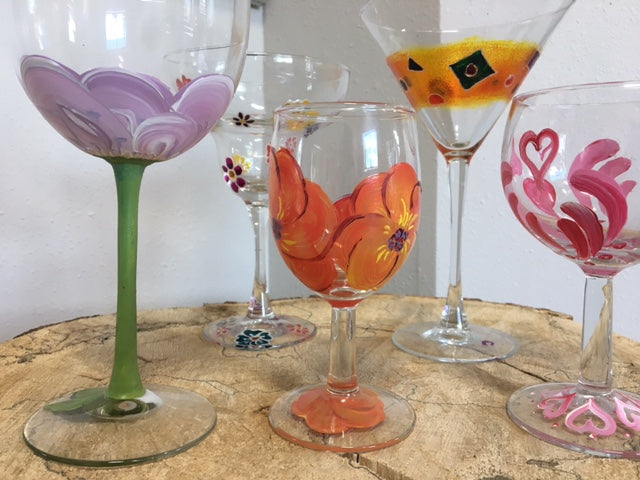 Glass Painting - Wine glass, Jar or Bottle